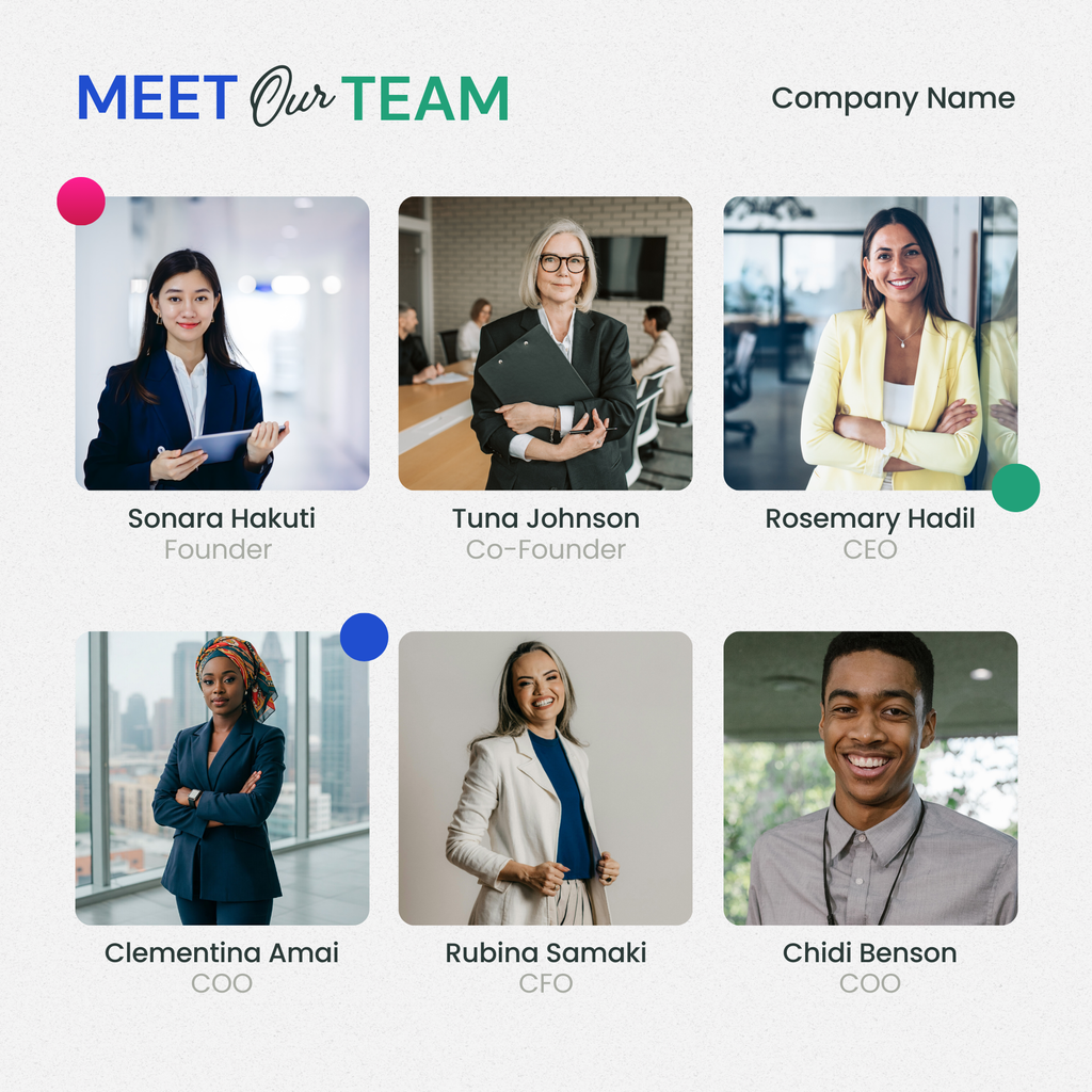 Organization Teams — Canva template