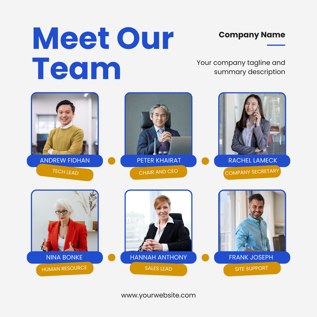 Organization Teams — Canva template