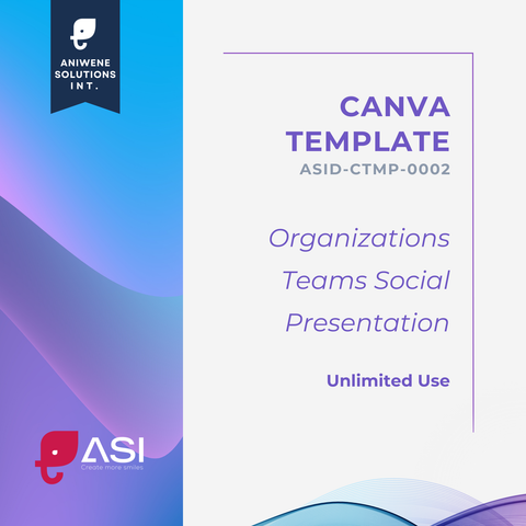 Organization Teams — Canva template