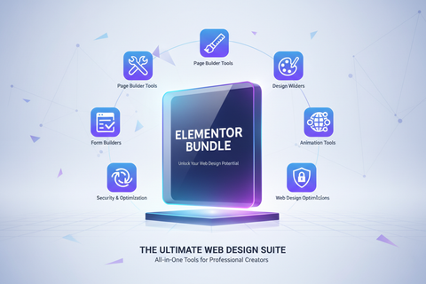 elementor wordpress bundle. Contains ELementor AND other addons and plugins to increase elementor package to give editors and web designers a full suite of editing plugins to elavate their website. 