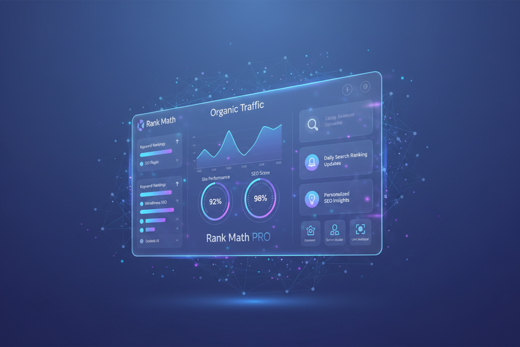 Rank Math Pro is an advanced SEO optimization plugin for WordPress that helps improve search rankings, site visibility, and on-page performance. It offers powerful automation, detailed insights, and professional SEO tools suitable for bloggers, businesses, agencies, and eCommerce stores.